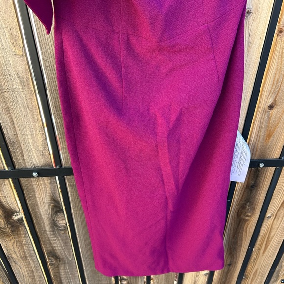 NWT DRESS THE POPULATION Tiffany Dress Dark Magenta - Picture 5 of 9